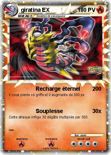 Carte pokemon giratina ex