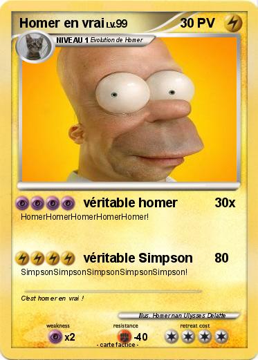 Pokemon Homer en vrai