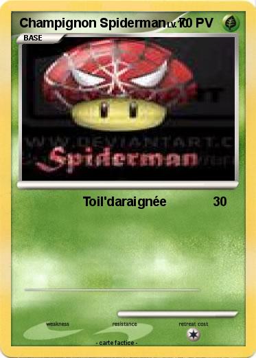 Pokemon Champignon Spiderman