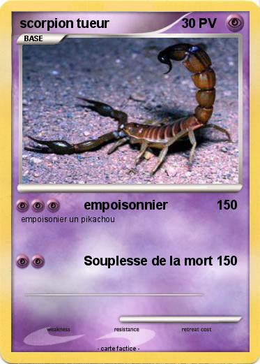Pokemon scorpion tueur