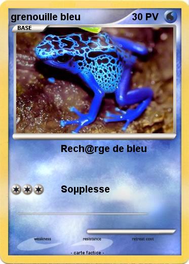 Pokemon grenouille bleu