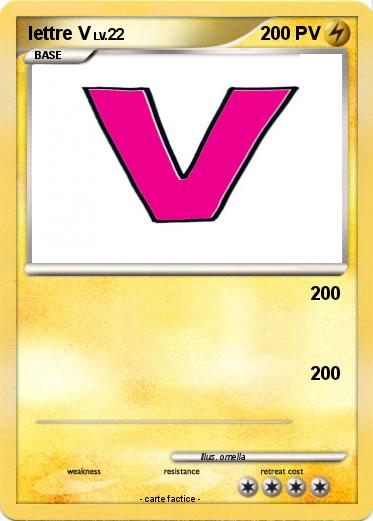 Pokemon lettre V