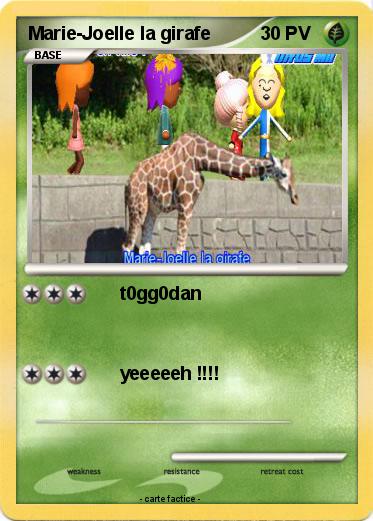 Pokemon Marie-Joelle la girafe