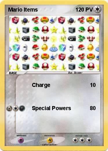 Pokemon Mario Items