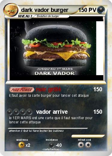 Pokemon dark vador burger