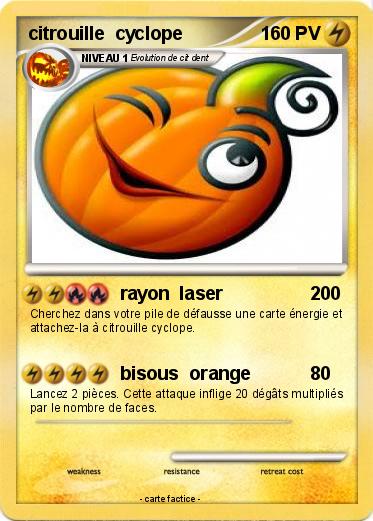 Pokemon citrouille  cyclope