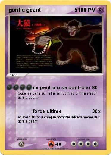 Pokemon gorille geant                      5