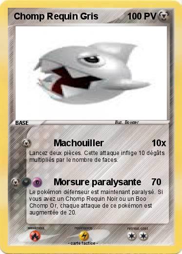 Pokemon Chomp Requin Gris