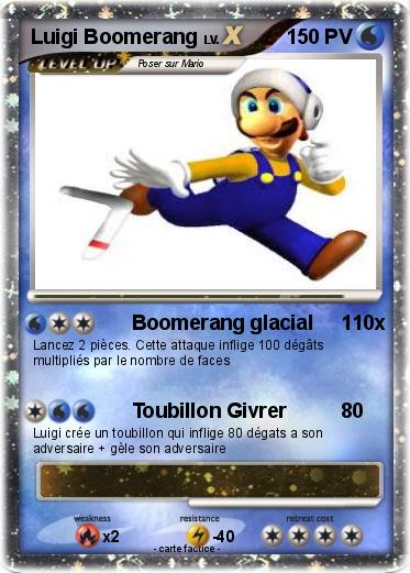 Pokemon Luigi Boomerang