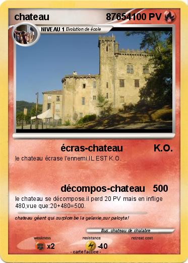 Pokemon chateau                      87654