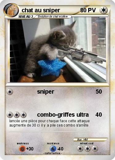 Pokemon chat au sniper