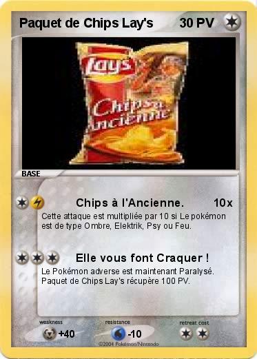 Pokemon Paquet de Chips Lay's