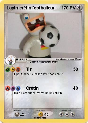 Pokemon Lapin crétin footballeur