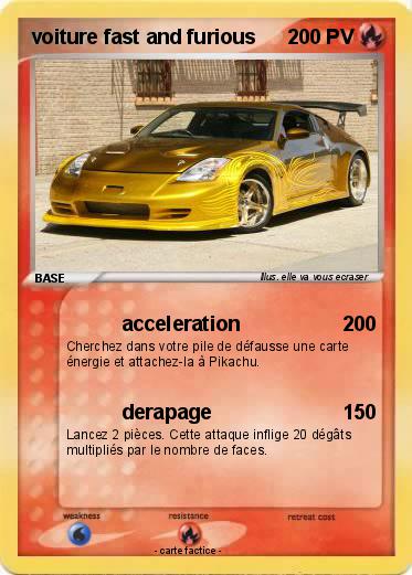 Pokemon voiture fast and furious