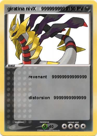 Pokemon giratina nivX    9999999999