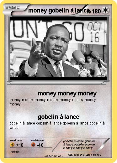 Pokemon money gobelin à lance