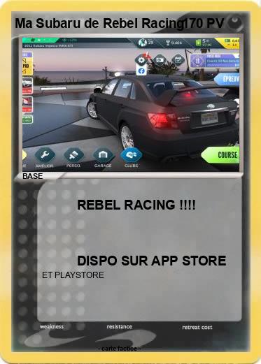 Pokemon Ma Subaru de Rebel Racing