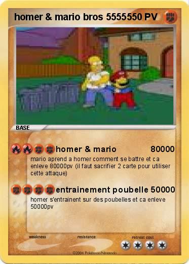 Pokemon homer & mario bros 55555