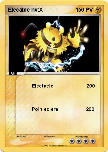 Pokemon Elecable nv:X