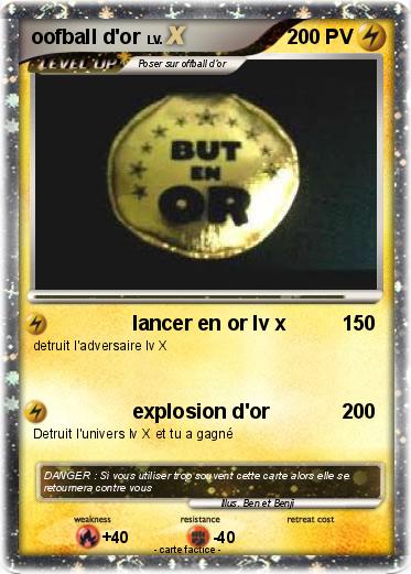 Pokemon oofball d'or