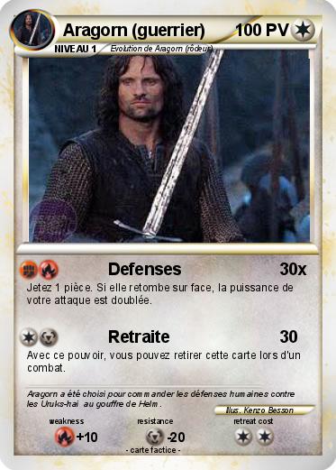 Pokemon Aragorn (guerrier)