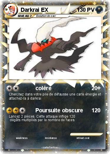 Carte pokemon darkrai ex