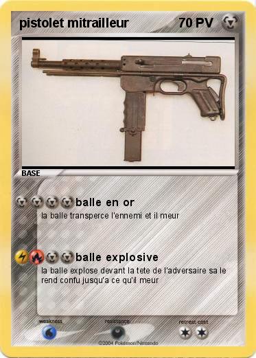 Pokemon pistolet mitrailleur