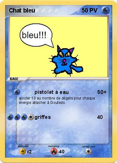 Pokemon Chat bleu