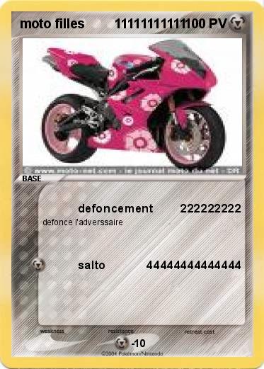 Pokemon moto filles        11111111111