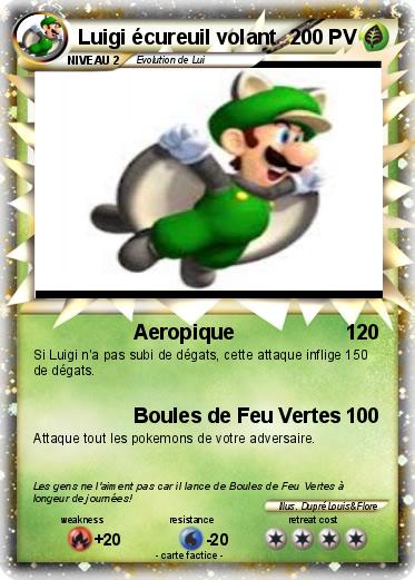 Pokemon Luigi écureuil volant