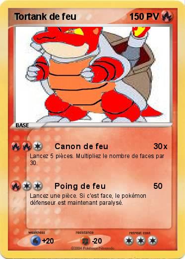 Pokemon Tortank de feu     