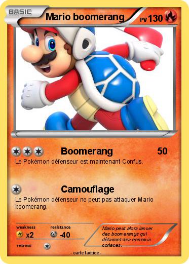 Pokemon Mario boomerang