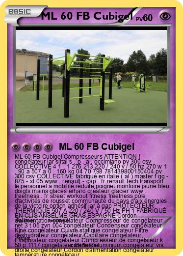 Pokemon ML 60 FB Cubigel