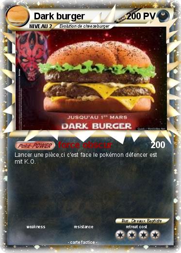 Pokemon Dark burger