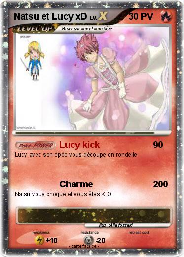 Pokemon Natsu et Lucy xD
