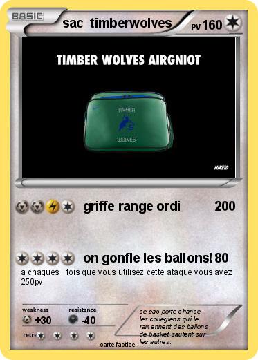 Pokemon sac  timberwolves