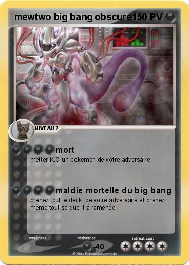 Pokemon mewtwo big bang obscure
