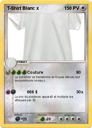 Pokemon T-Shirt Blanc x