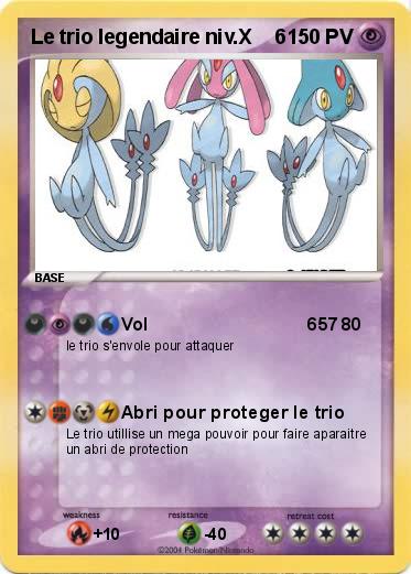 Pokemon Le trio legendaire niv.X    6