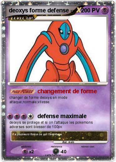 Pokemon deoxys forme defense
