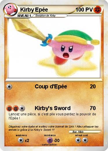 Pokemon Kirby Epée