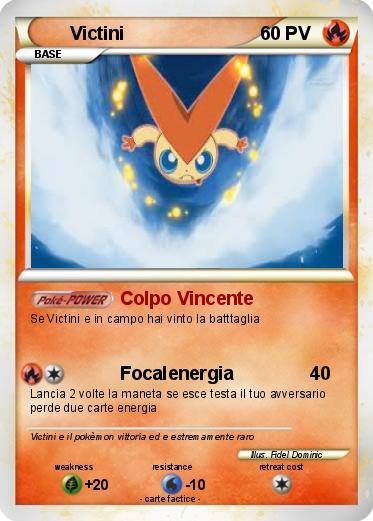 Carta pokemon victini