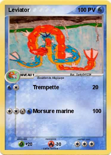 Pokémon Leviator 663 663 Trempette Ma carte Pokémon Pokemon Leviator 663