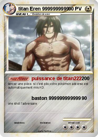 Pokemon titan Eren 9999999999