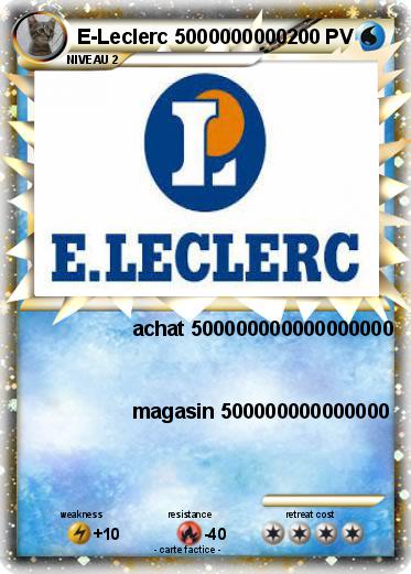 Pokemon E-Leclerc 5000000000