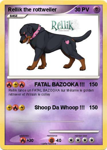 Pokemon Rellik the rottweiler