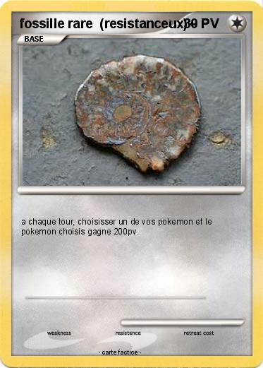 Pokemon fossille rare  (resistanceux)--