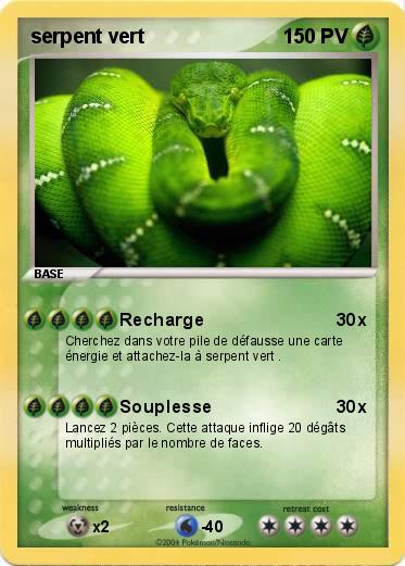Pokemon serpent vert