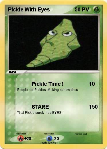 Pokemon Pickle With Eyes