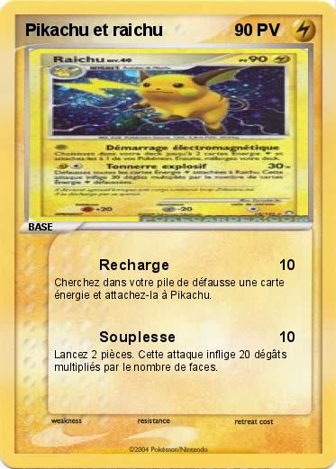 Pokemon Pikachu et raichu
